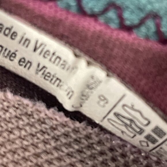 Crocs SlipOn Duet Busy Day Mary Jane Shoes Girls C9 Blue Floral Canvas Rubber - Picture 3 of 11